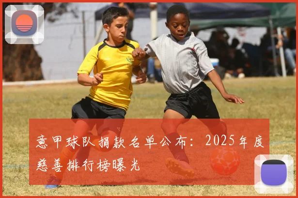 意甲球队捐款名单公布：2025年度慈善排行榜曝光